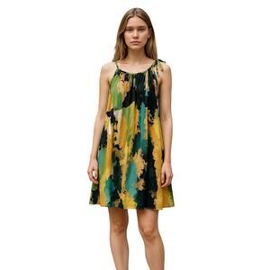 W118 by Walter Baker Tied Shoulder Abstract Print Mini Tank Dress size 4